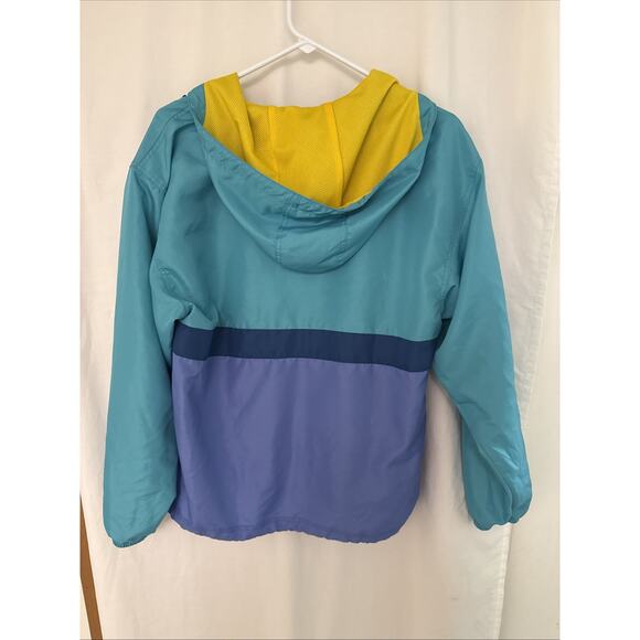 Dutch Bros Anorak Jacket Womens Medium Color Block Windbreaker Retro Logo Hoodie - Picture 7 of 13